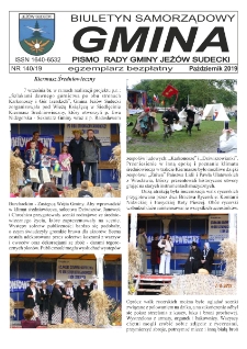 Gmina : biuletyn samorządowy : pismo Rady Gminy Jeżów Sudecki, 2019, nr 140