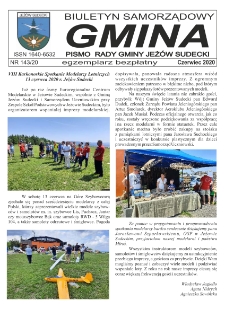Gmina : biuletyn samorządowy : pismo Rady Gminy Jeżów Sudecki, 2020, nr 143