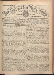 Der Bote aus dem Riesen-Gebirge : Zeitung für alle Stände, R. 95, 1907, nr 84