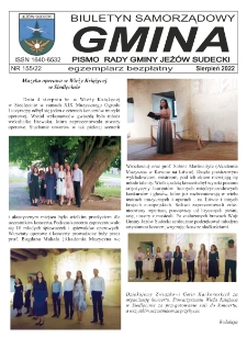 Gmina : biuletyn samorządowy : pismo Rady Gminy Jeżów Sudecki, 2022, nr 155