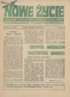 Nowe Życie :dolnośląskie pismo katolickie : religia, kultura, społeczeństwo, 1985, nr 15 (44)