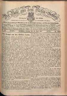 Der Bote aus dem Riesen-Gebirge : Zeitung für alle Stände, R. 95, 1907, nr 137
