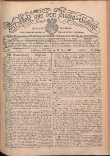 Der Bote aus dem Riesen-Gebirge : Zeitung für alle Stände, R. 95, 1907, nr 140