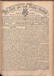 Der Bote aus dem Riesen-Gebirge : Zeitung für alle Stände, R. 95, 1907, nr 143