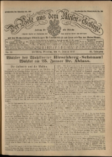 Der Bote aus dem Riesen-Gebirge : Zeitung für alle Stände, R. 95, 1907, nr 12