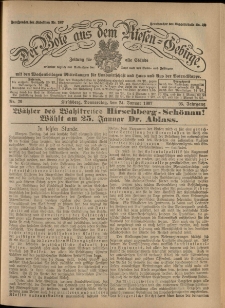 Der Bote aus dem Riesen-Gebirge : Zeitung für alle Stände, R. 95, 1907, nr 20