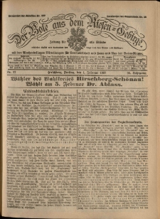 Der Bote aus dem Riesen-Gebirge : Zeitung für alle Stände, R. 95, 1907, nr 27