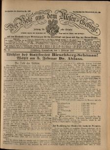 Der Bote aus dem Riesen-Gebirge : Zeitung für alle Stände, R. 95, 1907, nr 28