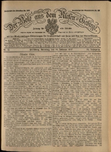 Der Bote aus dem Riesen-Gebirge : Zeitung für alle Stände, R. 95, 1907, nr 35