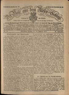 Der Bote aus dem Riesen-Gebirge : Zeitung für alle Stände, R. 95, 1907, nr 39
