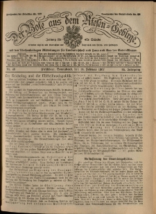 Der Bote aus dem Riesen-Gebirge : Zeitung für alle Stände, R. 95, 1907, nr 40