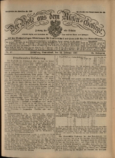 Der Bote aus dem Riesen-Gebirge : Zeitung f&uuml;r alle St&auml;nde, R. 95, 1907, nr 46