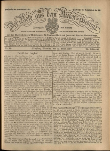 Der Bote aus dem Riesen-Gebirge : Zeitung für alle Stände, R. 95, 1907, nr 60