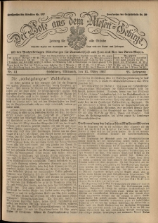 Der Bote aus dem Riesen-Gebirge : Zeitung für alle Stände, R. 95, 1907, nr 61
