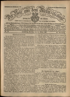 Der Bote aus dem Riesen-Gebirge : Zeitung für alle Stände, R. 95, 1907, nr 63
