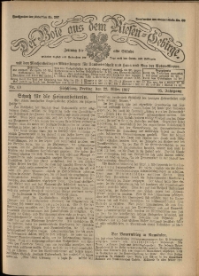 Der Bote aus dem Riesen-Gebirge : Zeitung für alle Stände, R. 95, 1907, nr 69