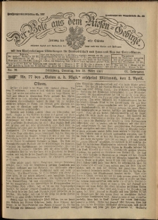 Der Bote aus dem Riesen-Gebirge : Zeitung für alle Stände, R. 95, 1907, nr 76