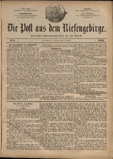 Die Post aus dem Riesengebirge, 1883, nr 6
