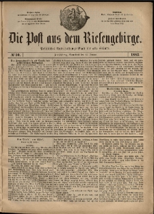 Die Post aus dem Riesengebirge, 1883, nr 10