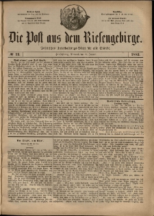 Die Post aus dem Riesengebirge, 1883, nr 13