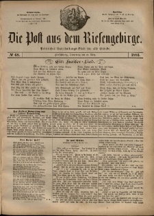 Die Post aus dem Riesengebirge, 1883, nr 68