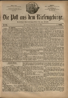 Die Post aus dem Riesengebirge, 1883, nr 95