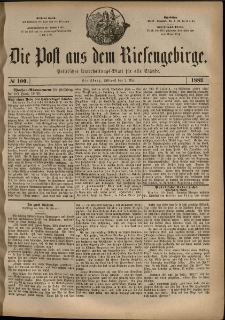 Die Post aus dem Riesengebirge, 1883, nr 100