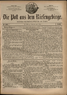 Die Post aus dem Riesengebirge, 1883, nr 102