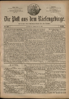 Die Post aus dem Riesengebirge, 1883, nr 107