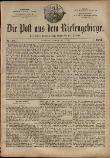 Die Post aus dem Riesengebirge, 1883, nr 108