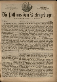 Die Post aus dem Riesengebirge, 1883, nr 122