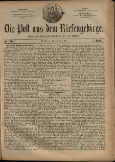 Die Post aus dem Riesengebirge, 1883, nr 126