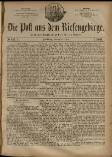 Die Post aus dem Riesengebirge, 1883, nr 127