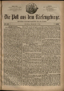 Die Post aus dem Riesengebirge, 1883, nr 132