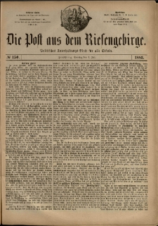 Die Post aus dem Riesengebirge, 1883, nr 150