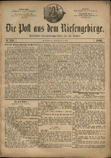 Die Post aus dem Riesengebirge, 1883, nr 154