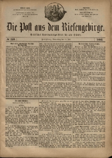 Die Post aus dem Riesengebirge, 1883, nr 159