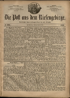 Die Post aus dem Riesengebirge, 1883, nr 166