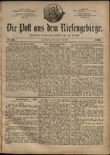 Die Post aus dem Riesengebirge, 1883, nr 168