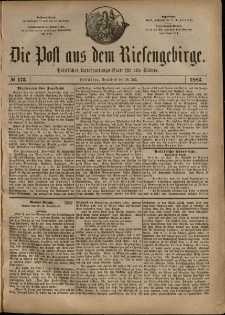 Die Post aus dem Riesengebirge, 1883, nr 173