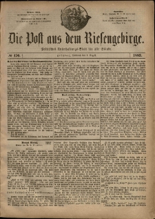 Die Post aus dem Riesengebirge, 1883, nr 176