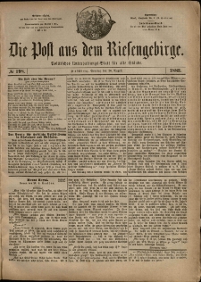 Die Post aus dem Riesengebirge, 1883, nr 198