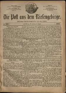 Die Post aus dem Riesengebirge, 1883, nr 200