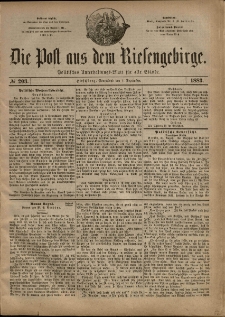 Die Post aus dem Riesengebirge, 1883, nr 203