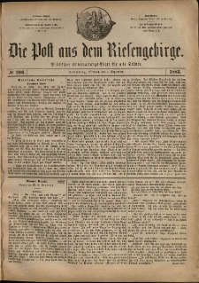Die Post aus dem Riesengebirge, 1883, nr 206