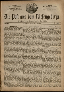 Die Post aus dem Riesengebirge, 1883, nr 217