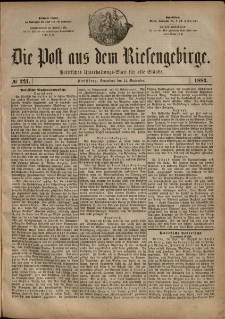 Die Post aus dem Riesengebirge, 1883, nr 221