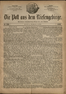 Die Post aus dem Riesengebirge, 1883, nr 229