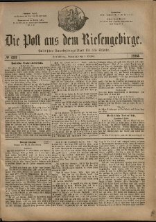 Die Post aus dem Riesengebirge, 1883, nr 233