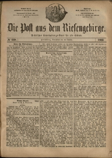Die Post aus dem Riesengebirge, 1883, nr 239